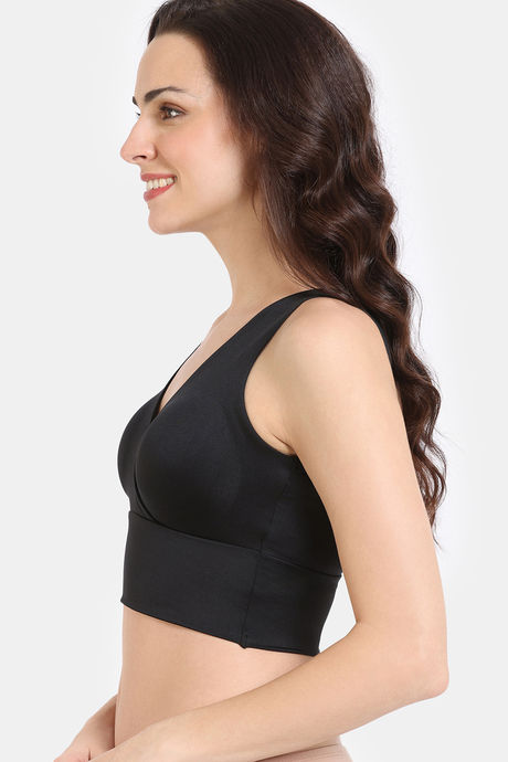 Zivame Double Layered Non Wired 3/4Th Coverage Bra Top With Removable Cookies - Tap Shoe — image 3